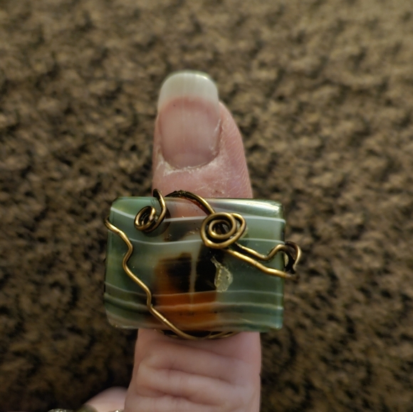 Handmade agate ring - Picture 3 of 6
